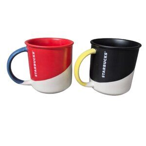 Starbucks 2017 Angle Dipped Matte Glaze  Coffee Mugs
